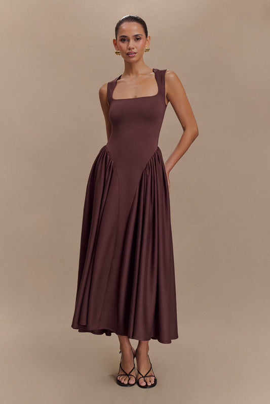 Cavira | Kakao-Midikleid