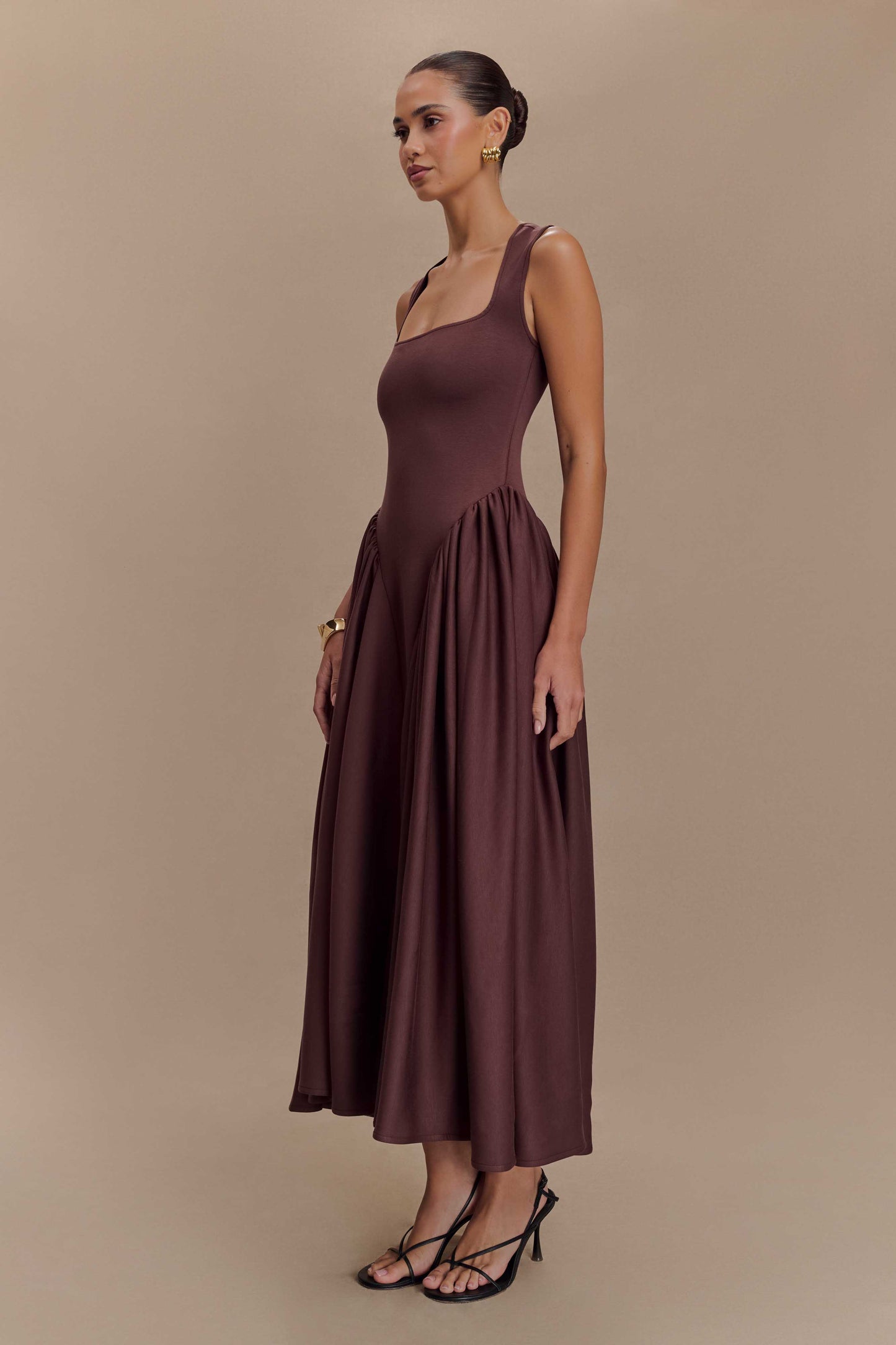 Cavira | Kakao-Midikleid