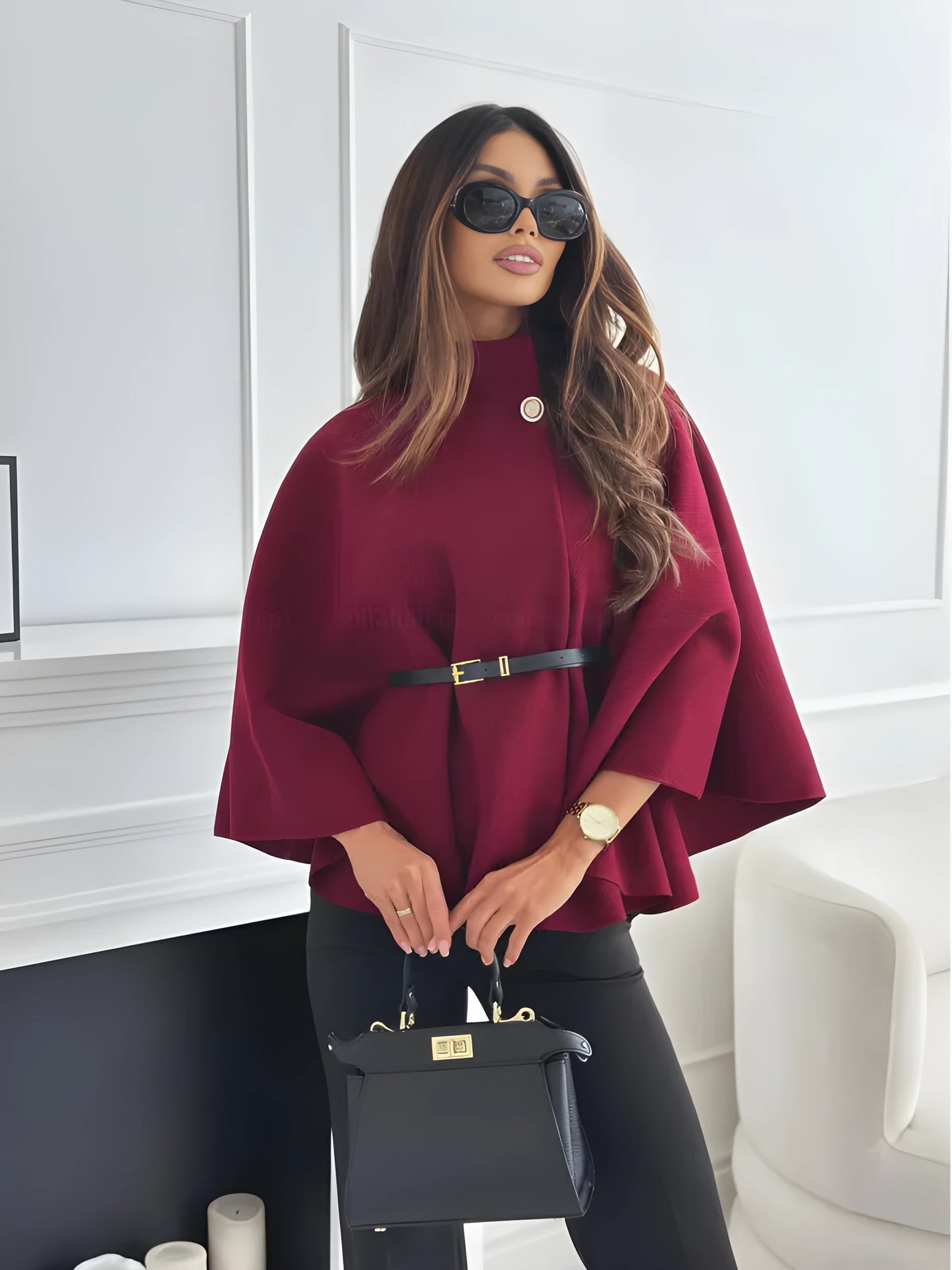 Noa | Modischer Poncho-Mantel