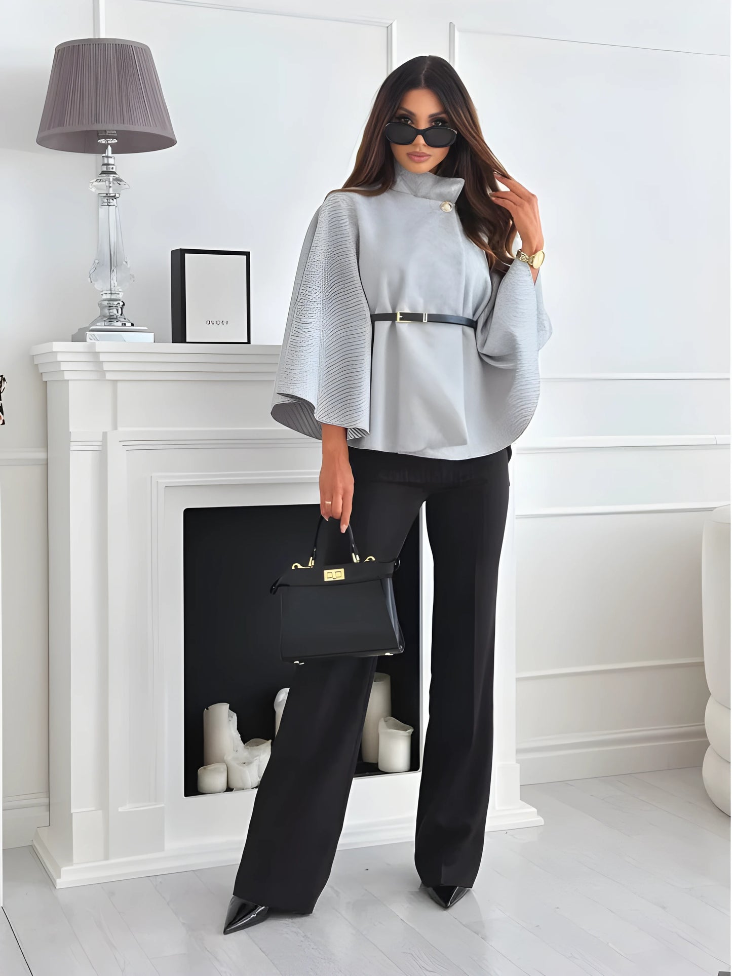 Noa | Modischer Poncho-Mantel