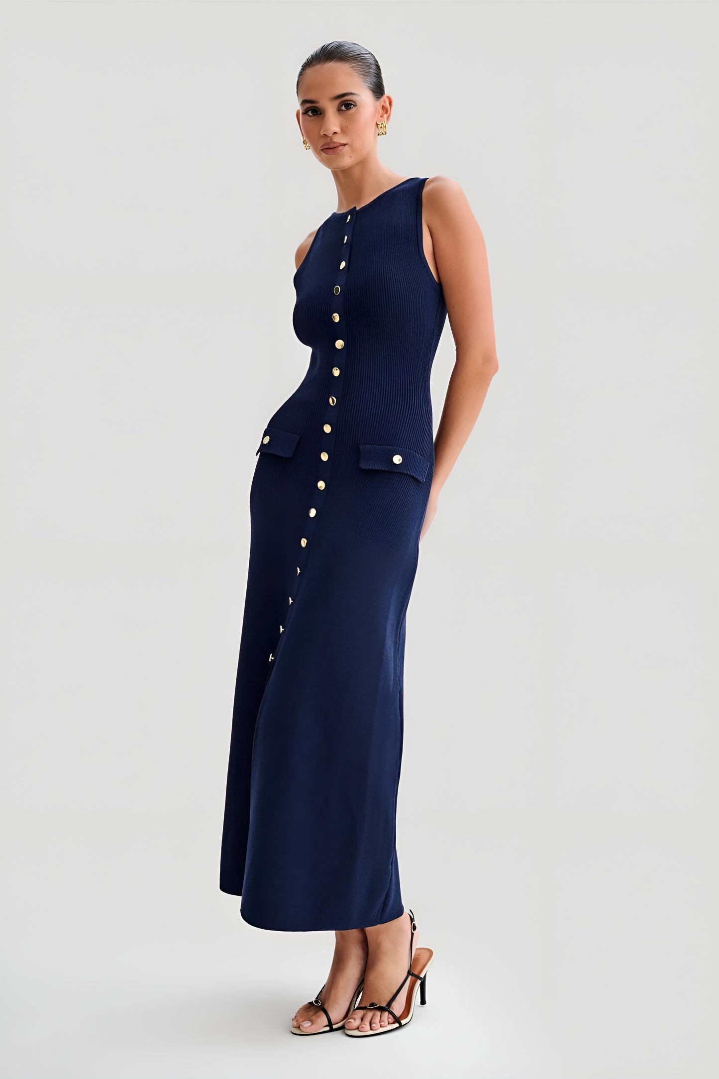 Lia | Ärmelloses Strickkleid