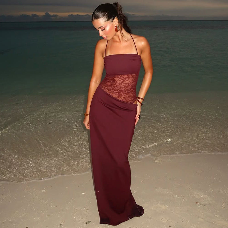 Lynora | Spitzen Maxikleid