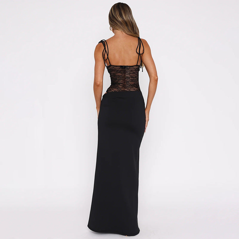 Lynora | Spitzen Maxikleid