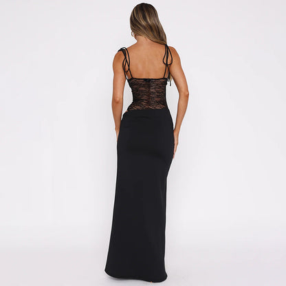 Lynora | Spitzen Maxikleid